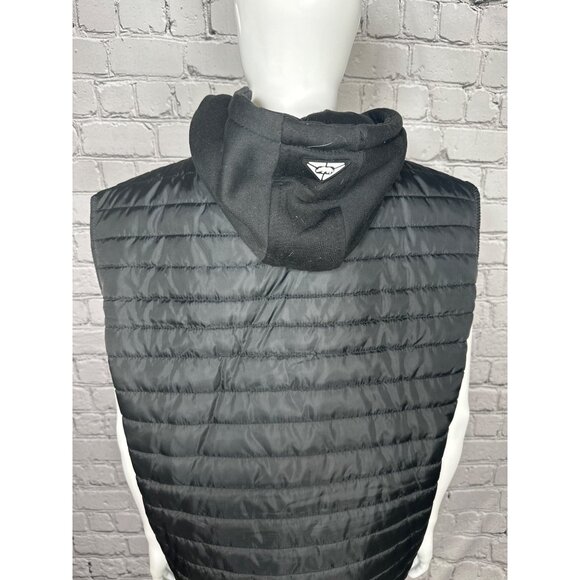 Ecko Unltd Men’s Size 2XL Black Puffer Vest Jacket with Drawstring Hood - Picture 11 of 14